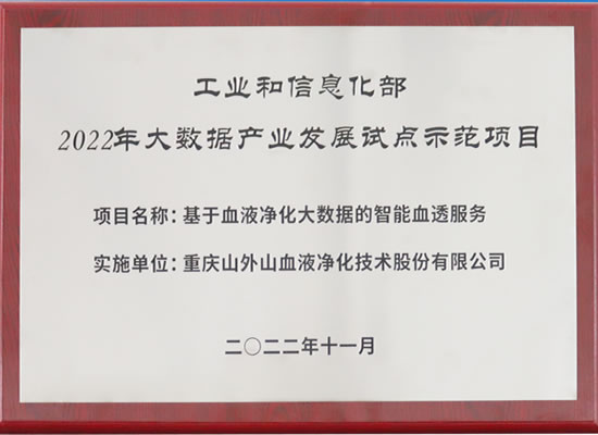 行業(yè)唯一！山外山公司入選“2022年大數(shù)據(jù)產(chǎn)業(yè)發(fā)展試點示范項目”